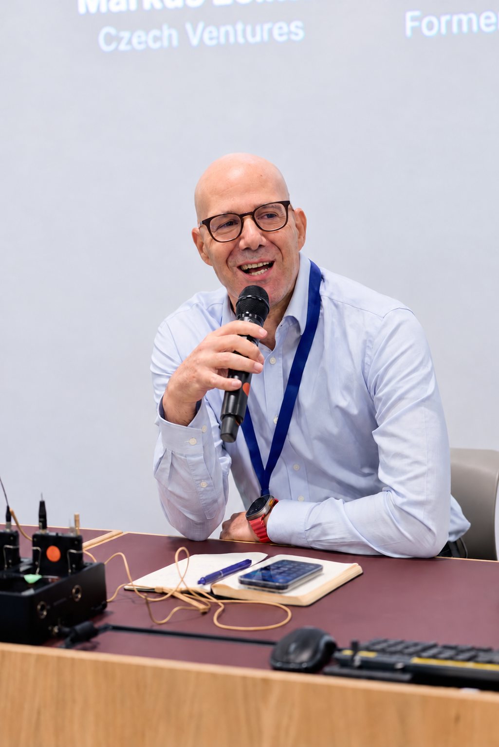 Yariv Hefez speaking on a panel