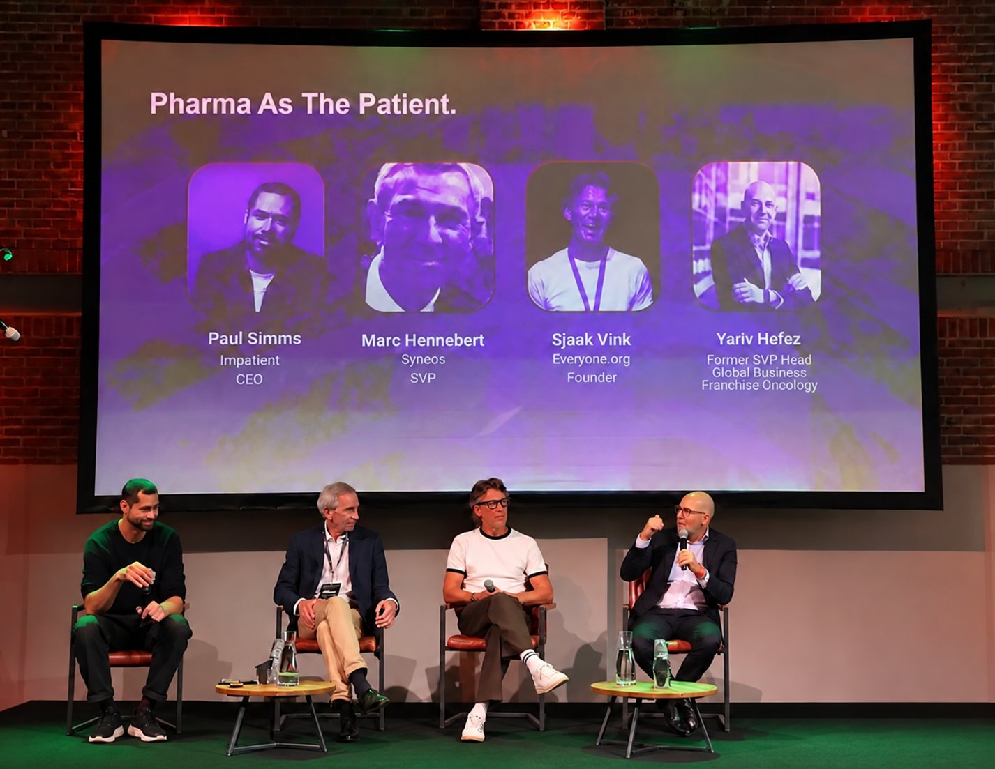 Yariv Hefez on the Pharma As The Patient panel at Pharmageddon Europe, Amsterdam
